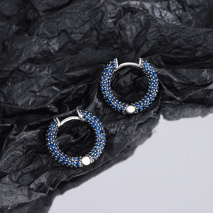 Sterling Argent 925  Conception C Créative en forme de Boucles D'oreilles - Maria B.