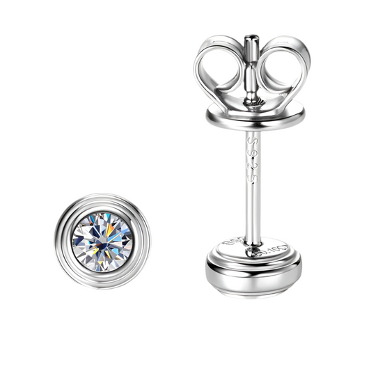 Boucles d’oreilles ÉCLAT ÉTERNEL - Diamant moissanite & Argent 925 millième