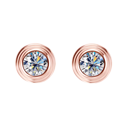 Boucles d’oreilles ÉCLAT ÉTERNEL - Diamant moissanite & Argent 925 millième