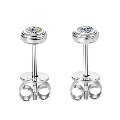 Boucles d’oreilles ÉCLAT ÉTERNEL - Diamant moissanite & Argent 925 millième