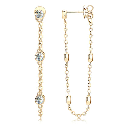 Boucles d’oreilles ÉCLAT ÉTERNEL - Diamant moissanite & Argent 925 millième