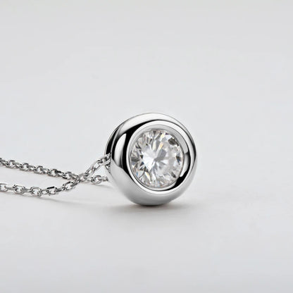 Collier ÉCLAT ÉTERNEL - Diamant moissanite & Argent 925 millième