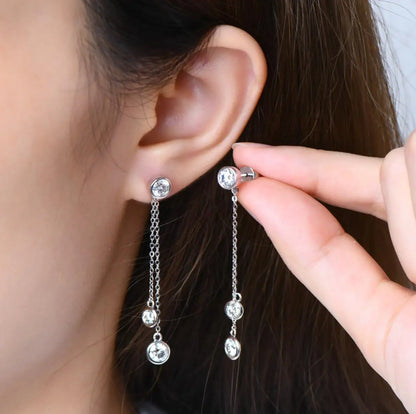 Boucles d’oreilles ÉCLAT ÉTERNEL - Diamant moissanite & Argent 925 millième
