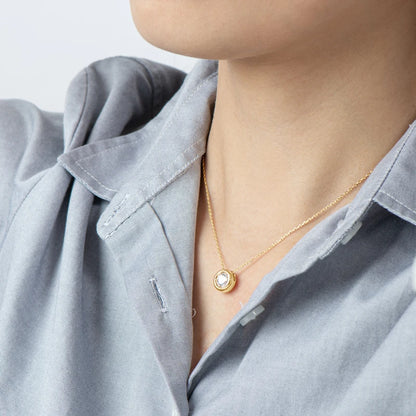 Collier ÉCLAT ÉTERNEL - Diamant moissanite & Argent 925 millième