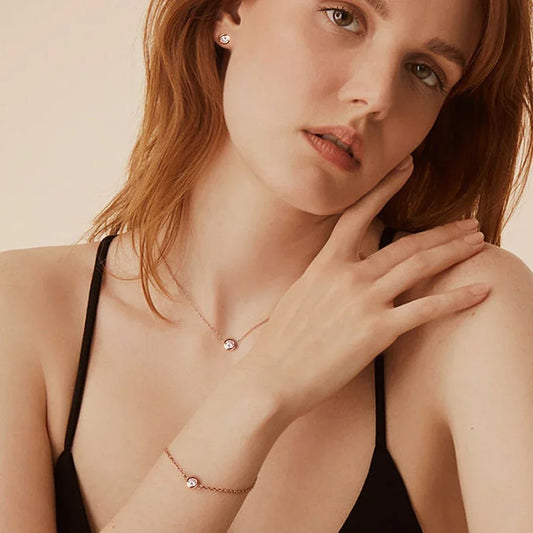 Set de bijoux ÉCLAT ÉTERNEL - Diamant moissanite & Argent 925 millième