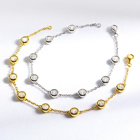 Bracelet ÉCLAT ÉTERNEL - Diamant moissanite & Argent 925 millième