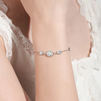 Bracelet ÉCLAT ÉTERNEL - Diamant moissanite & Argent 925 millième
