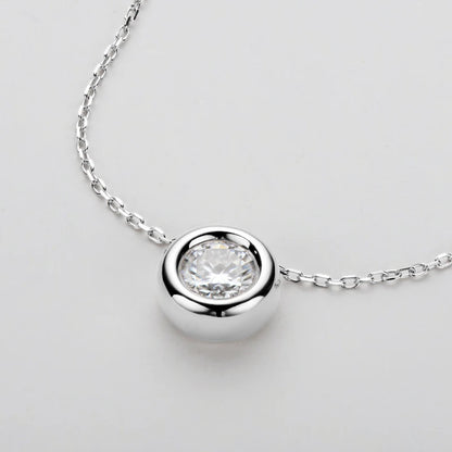 Collier ÉCLAT ÉTERNEL - Diamant moissanite & Argent 925 millième