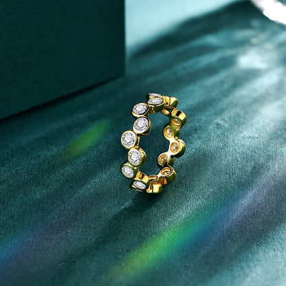 Bague ÉCLAT ÉTERNEL - Diamant moissanite & Argent 925 millième