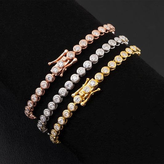 Bracelet ÉCLAT ÉTERNEL - Diamant moissanite & Argent 925 millième