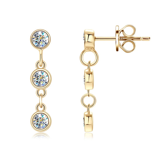 Boucles d’oreilles ÉCLAT ÉTERNEL - Diamant moissanite & Argent 925 millième