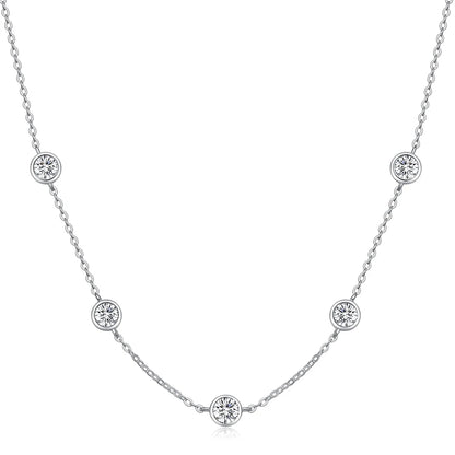 Collier ÉCLAT ÉTERNEL - Diamant moissanite & Argent 925 millième
