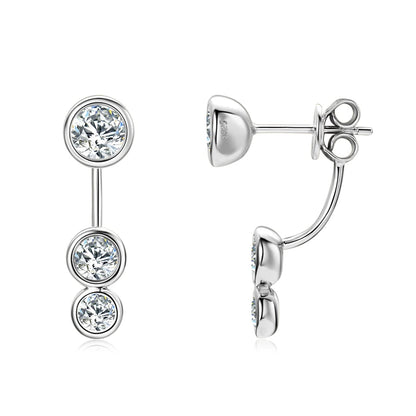 Boucles d’oreilles ÉCLAT ÉTERNEL - Diamant moissanite & Argent 925 millième