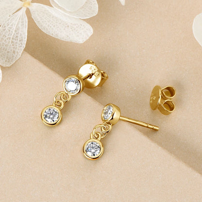 Boucles d’oreilles ÉCLAT ÉTERNEL - Diamant moissanite & Argent 925 millième