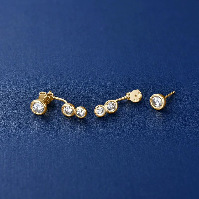 Boucles d’oreilles ÉCLAT ÉTERNEL - Diamant moissanite & Argent 925 millième