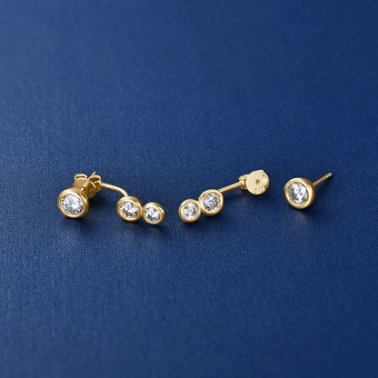 Boucles d’oreilles ÉCLAT ÉTERNEL - Diamant moissanite & Argent 925 millième