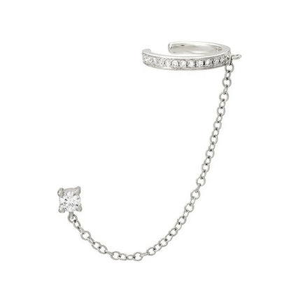 Ear Cuff ÉCLAT ÉTERNEL - Zircon cubique & Argent 925 millième