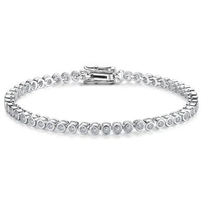 Bracelet ÉCLAT ÉTERNEL - Diamant moissanite & Argent 925 millième