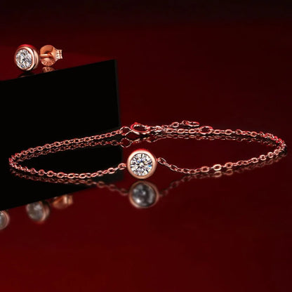Set de bijoux ÉCLAT ÉTERNEL - Diamant moissanite & Argent 925 millième