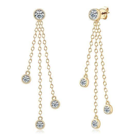 Boucles d’oreilles ÉCLAT ÉTERNEL - Diamant moissanite & Argent 925 millième