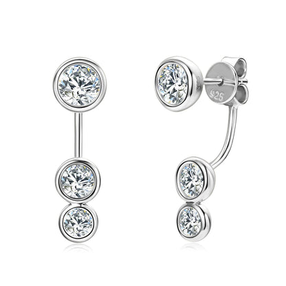 Boucles d’oreilles ÉCLAT ÉTERNEL - Diamant moissanite & Argent 925 millième
