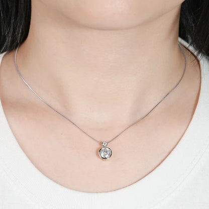 Collier ÉCLAT ÉTERNEL - Diamant moissanite & Argent 925 millième
