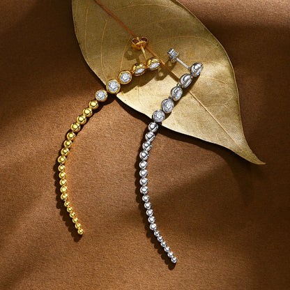 Boucles d’oreilles ÉCLAT ÉTERNEL - Diamant moissanite & Argent 925 millième