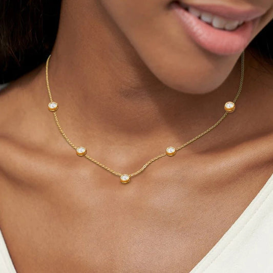 Collier ÉCLAT ÉTERNEL - Diamant moissanite & Argent 925 millième