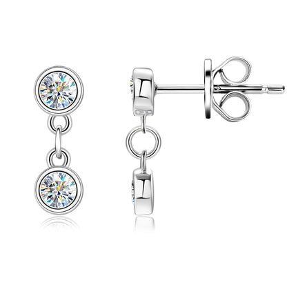 Boucles d’oreilles ÉCLAT ÉTERNEL - Diamant moissanite & Argent 925 millième