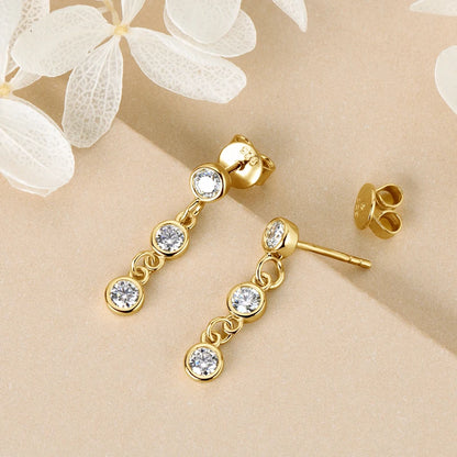 Boucles d’oreilles ÉCLAT ÉTERNEL - Diamant moissanite & Argent 925 millième