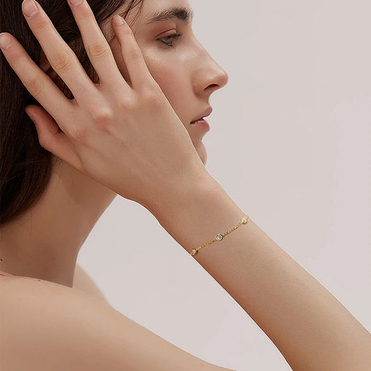 Bracelet ÉCLAT ÉTERNEL - Diamant moissanite & Argent 925 millième