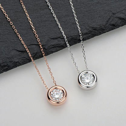 Collier ÉCLAT ÉTERNEL - Diamant moissanite & Argent 925 millième