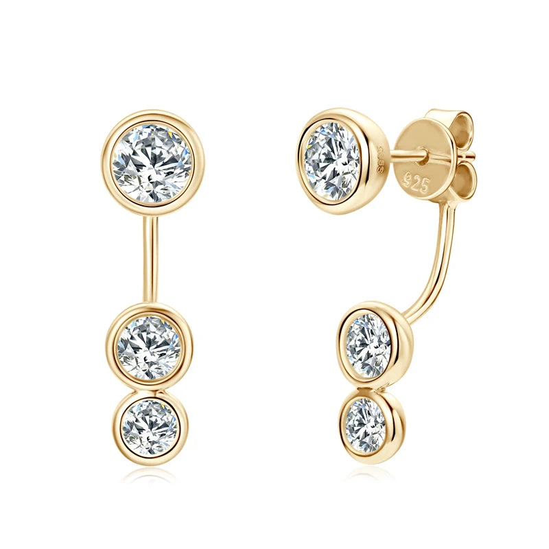Boucles d’oreilles ÉCLAT ÉTERNEL - Diamant moissanite & Argent 925 millième