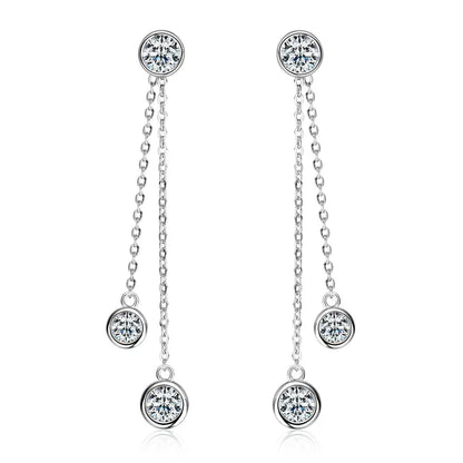 Boucles d’oreilles ÉCLAT ÉTERNEL - Diamant moissanite & Argent 925 millième