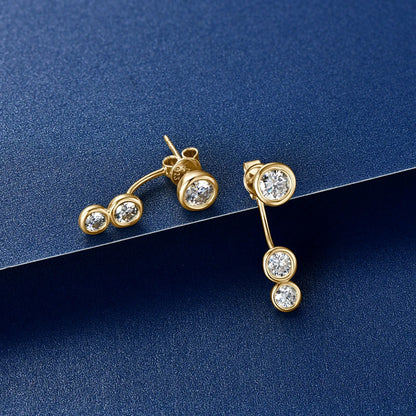 Boucles d’oreilles ÉCLAT ÉTERNEL - Diamant moissanite & Argent 925 millième