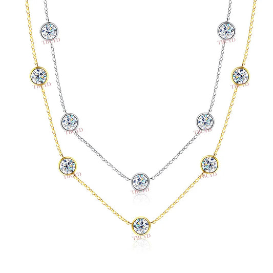Collier ÉCLAT ÉTERNEL - Diamant moissanite & Argent 925 millième