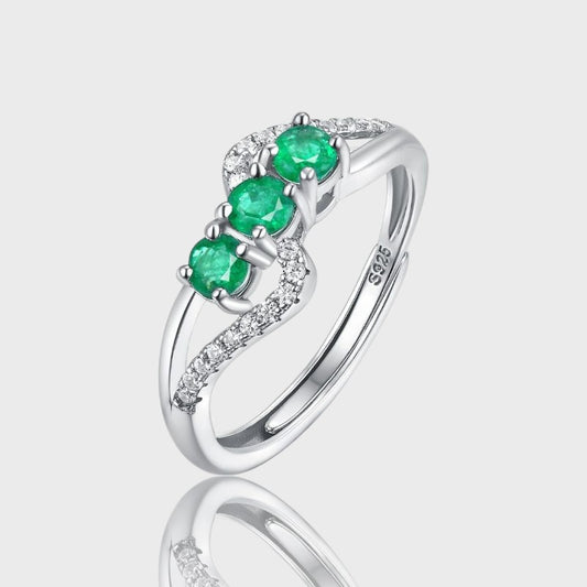 Bague Esmeralda - Émeraude, Argent Sterling 925