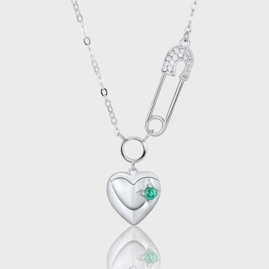 Collier Xenia - Émeraude Argent Sterling 925