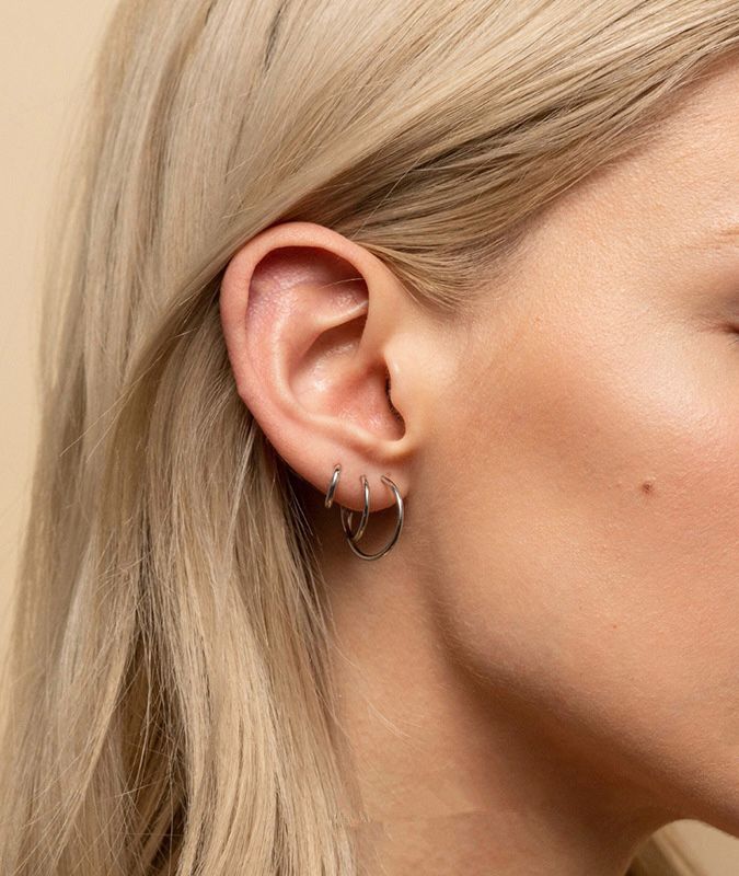 Créoles Audacieuse - Acier Inoxydable au Titane