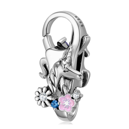 Fermoir mousqueton Licorne - Argent S925
