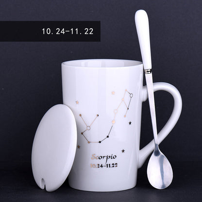 Mug à thé Zénith - Porcelaine, Plaqué Or, 600ml