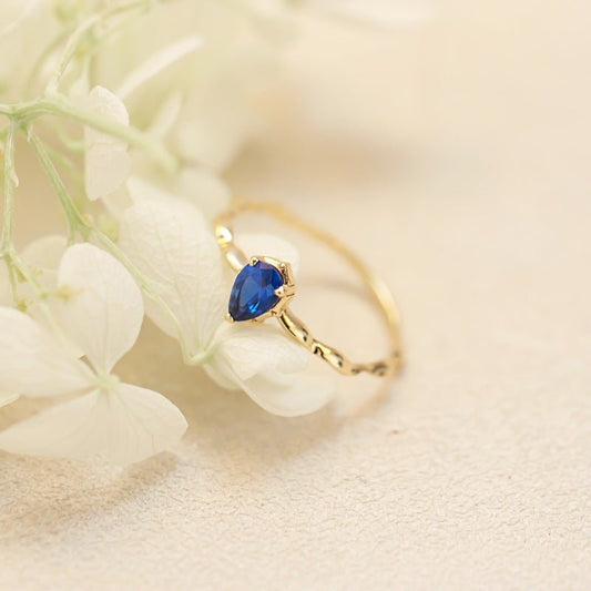 Bague Alya - Argent Sterling 925 plaqué Or et Zircons - Maria B.