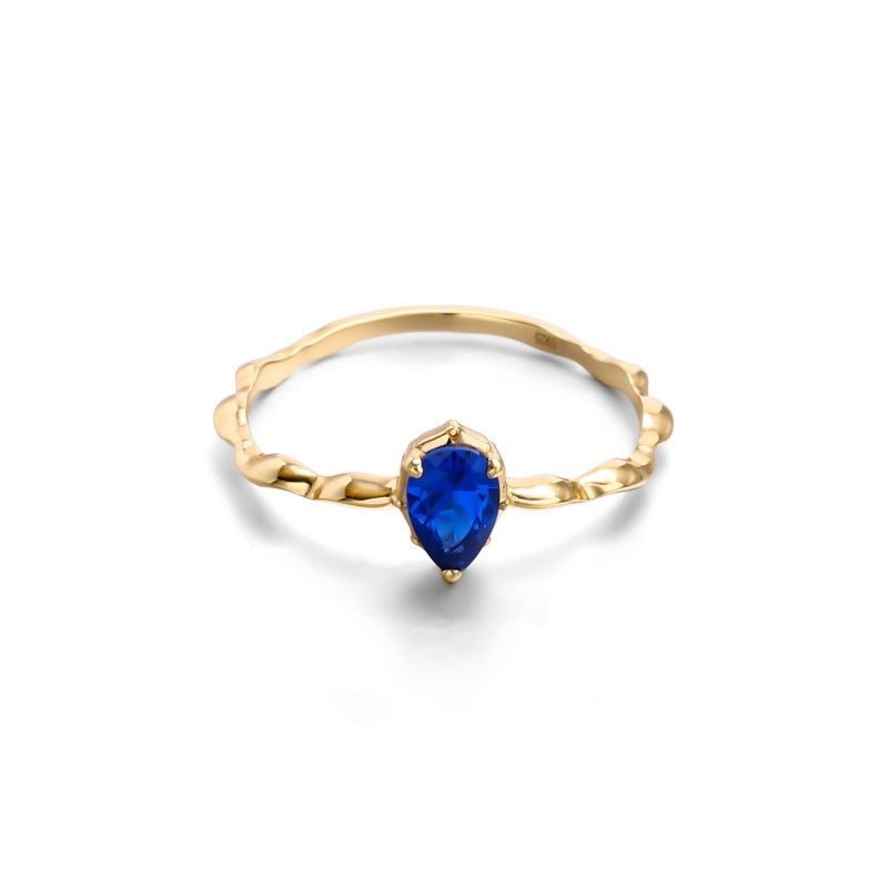 Bague Alya - Argent Sterling 925 plaqué Or et Zircons - Maria B.