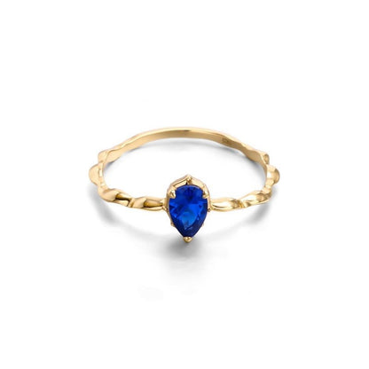 Bague Alya - Argent Sterling 925 plaqué Or et Zircons - Maria B.