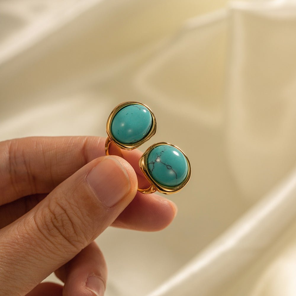 Bague Apolline - Acier inoxydable Plaqué Or et Perle Naturelle - Maria B.