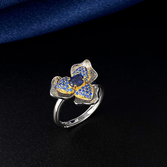 Bague Daphne - Saphir et Argent Sterling 925 - Maria B.