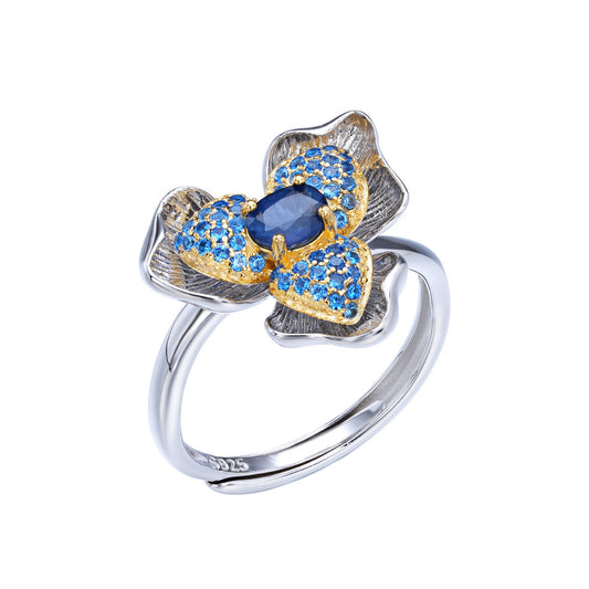 Bague Daphne - Saphir et Argent Sterling 925 - Maria B.