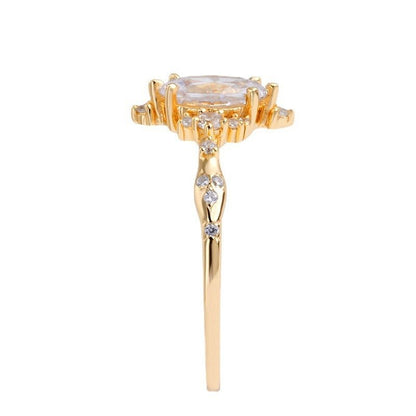 Bague Drop - Argent Sterling 925 plaqué or 14k - Maria B.