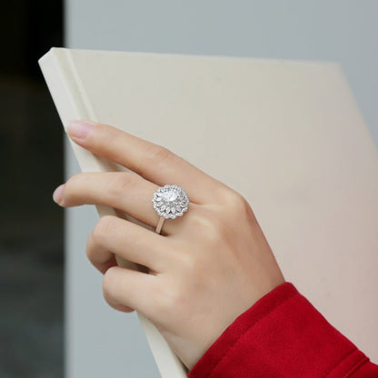 Bague Eurydice - Moissanite et Argent S925 - Maria B.