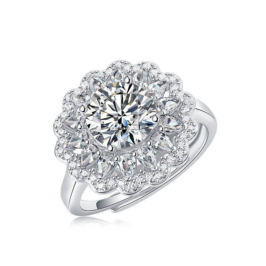 Bague Eurydice - Moissanite et Argent S925 - Maria B.